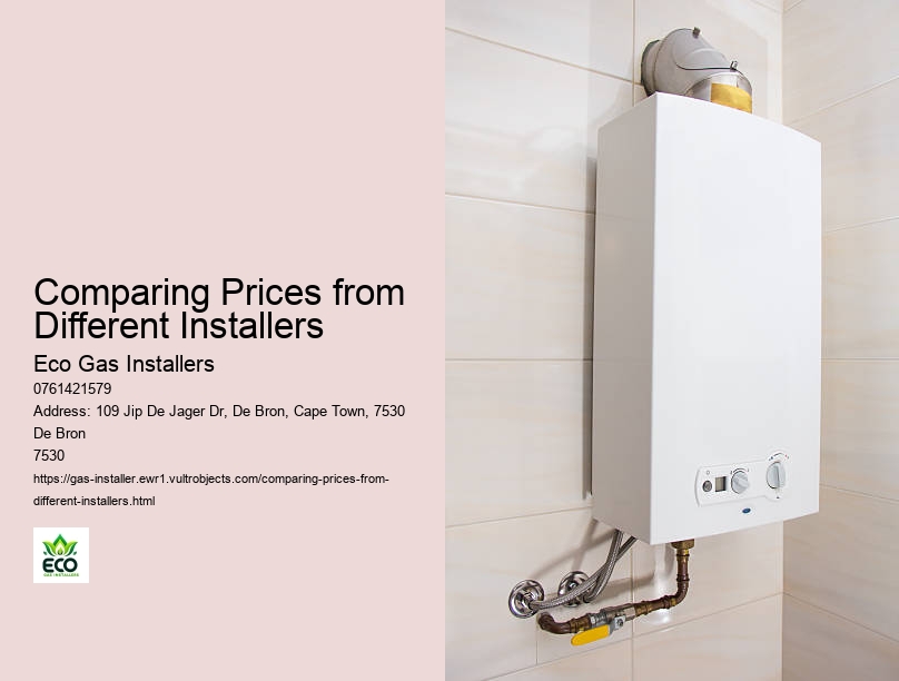 Comparing Prices from Different Installers